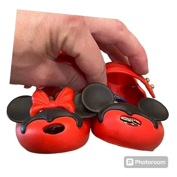 Mini Melissa red Minnie and Mickey ears - Picture 4 of 9